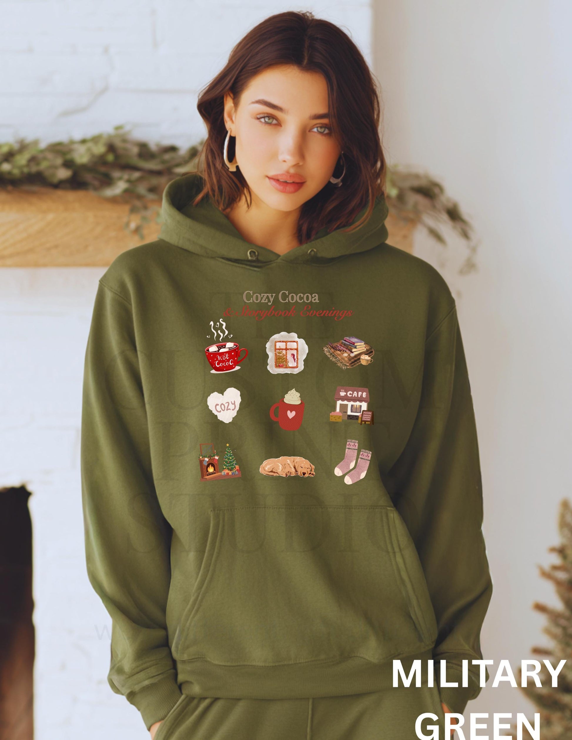 Personalized Hoodie: Cozy Cocoa Sweatshirt Valentines Day Gift