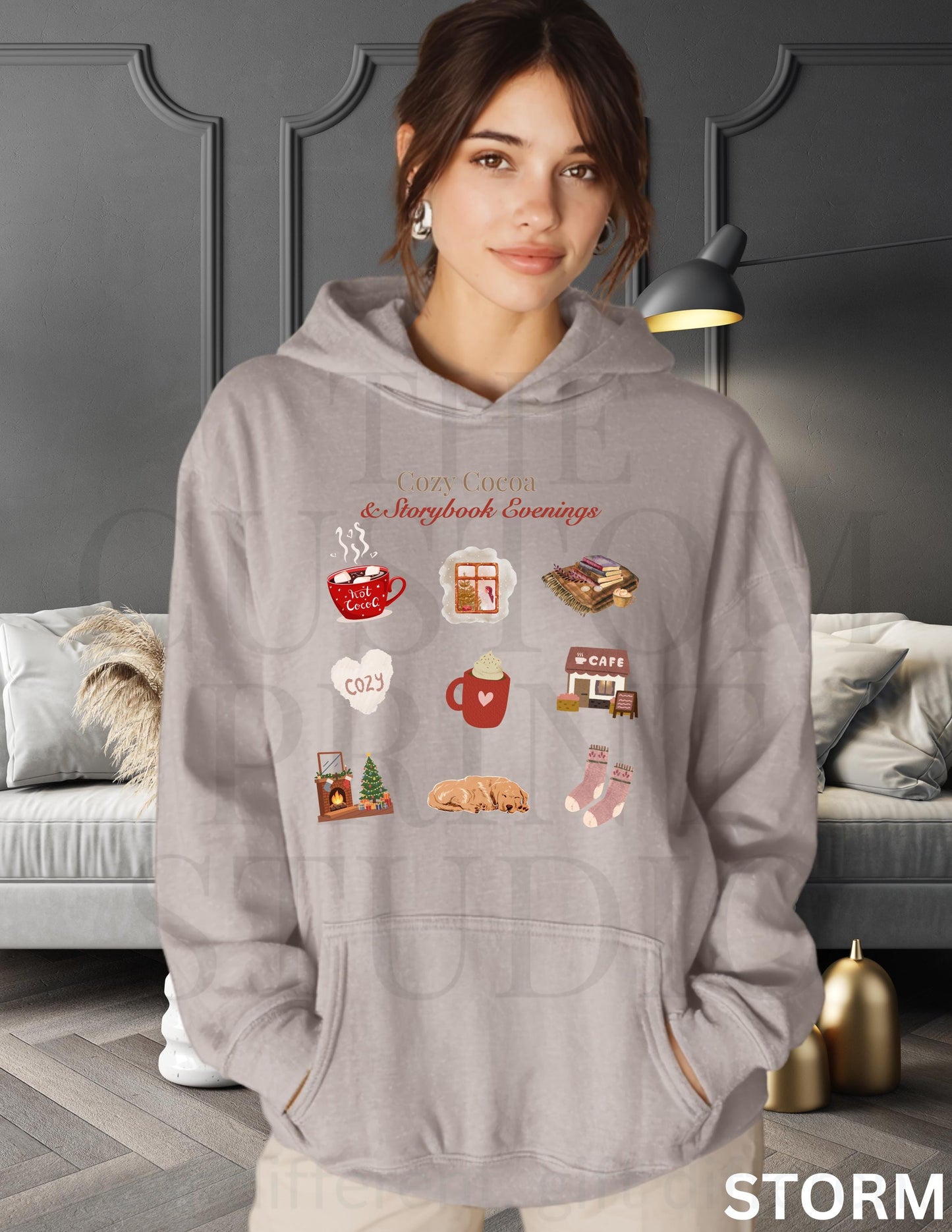 Personalized Hoodie: Cozy Cocoa Sweatshirt Valentines Day Gift