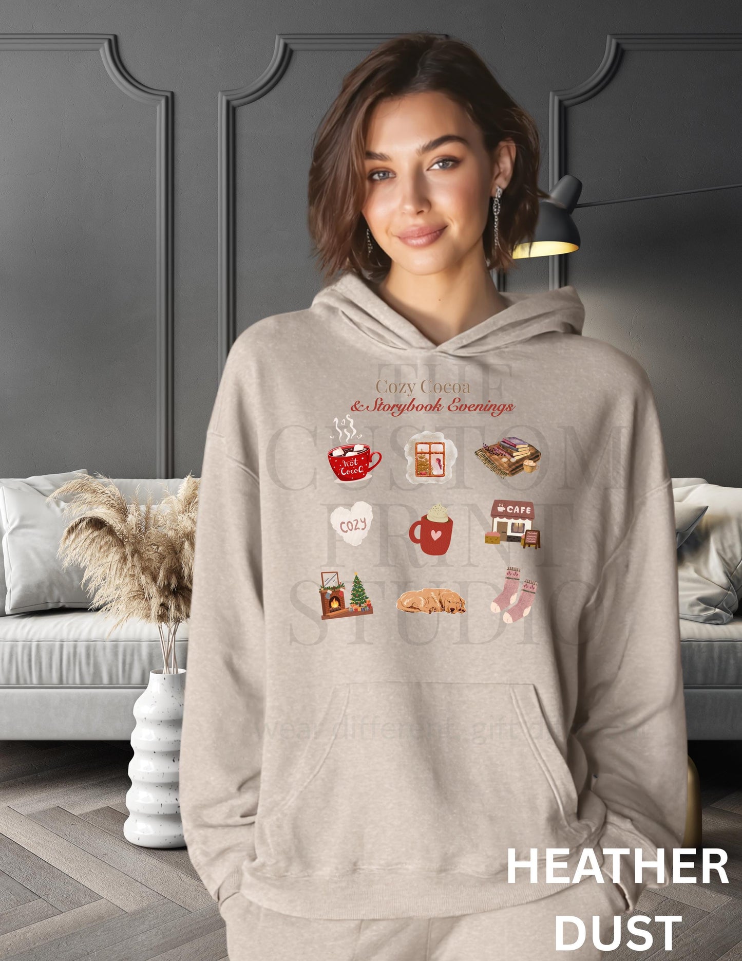 Personalized Hoodie: Cozy Cocoa Sweatshirt Valentines Day Gift