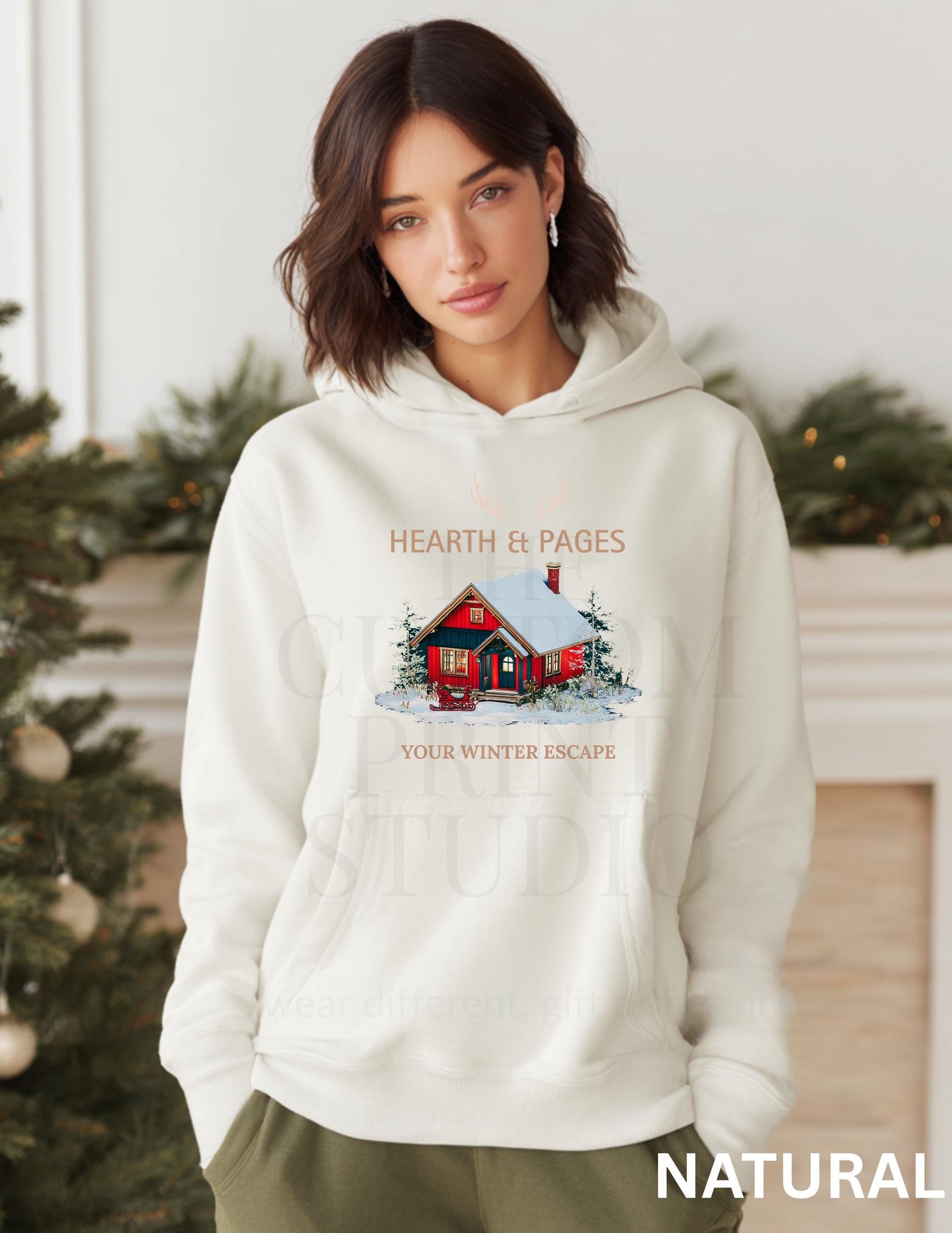 Personalized Cabin Hoodie: Hearth & Pages Gift Valentines Day Gift
