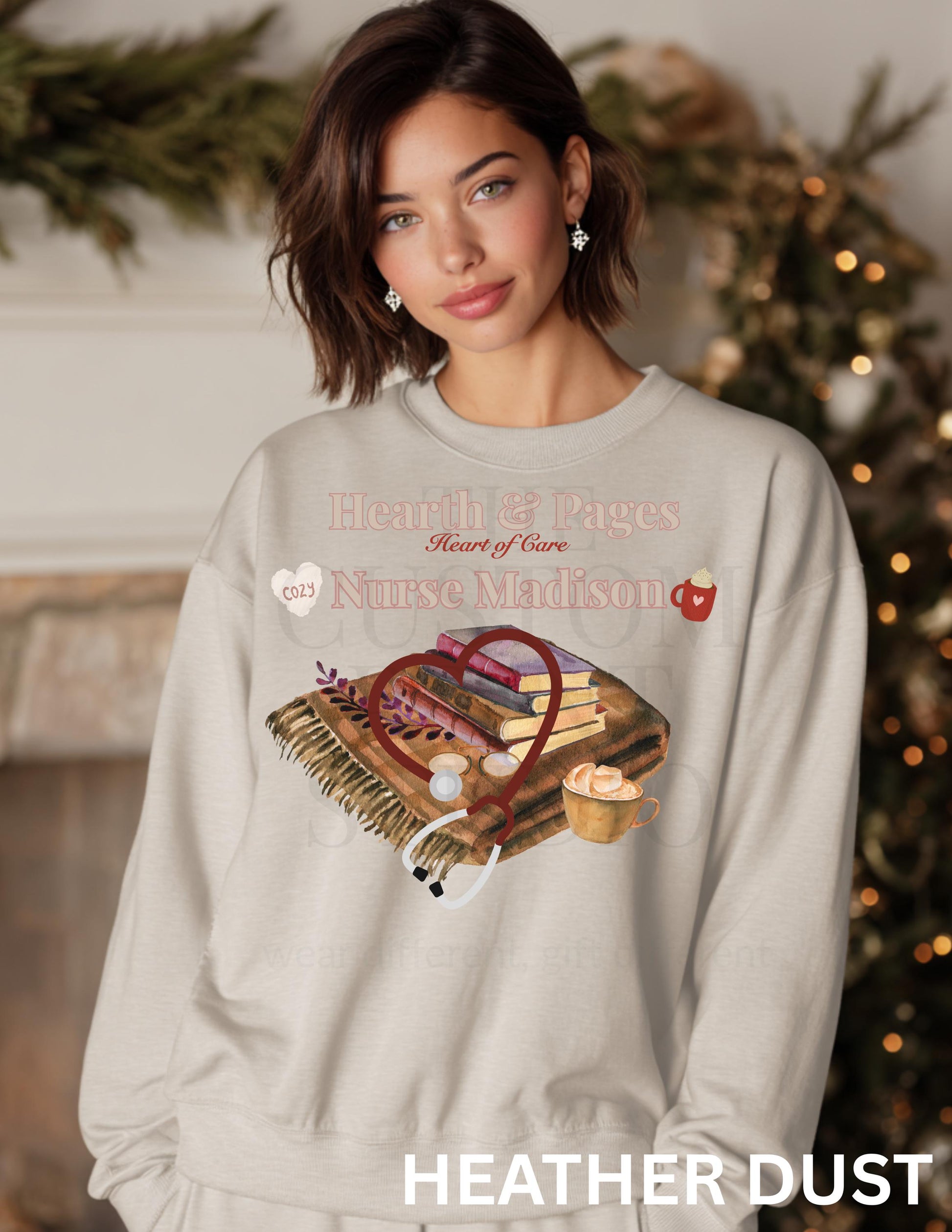 Personalized Nurse Christmas Sweatshirt: Cozy Holiday