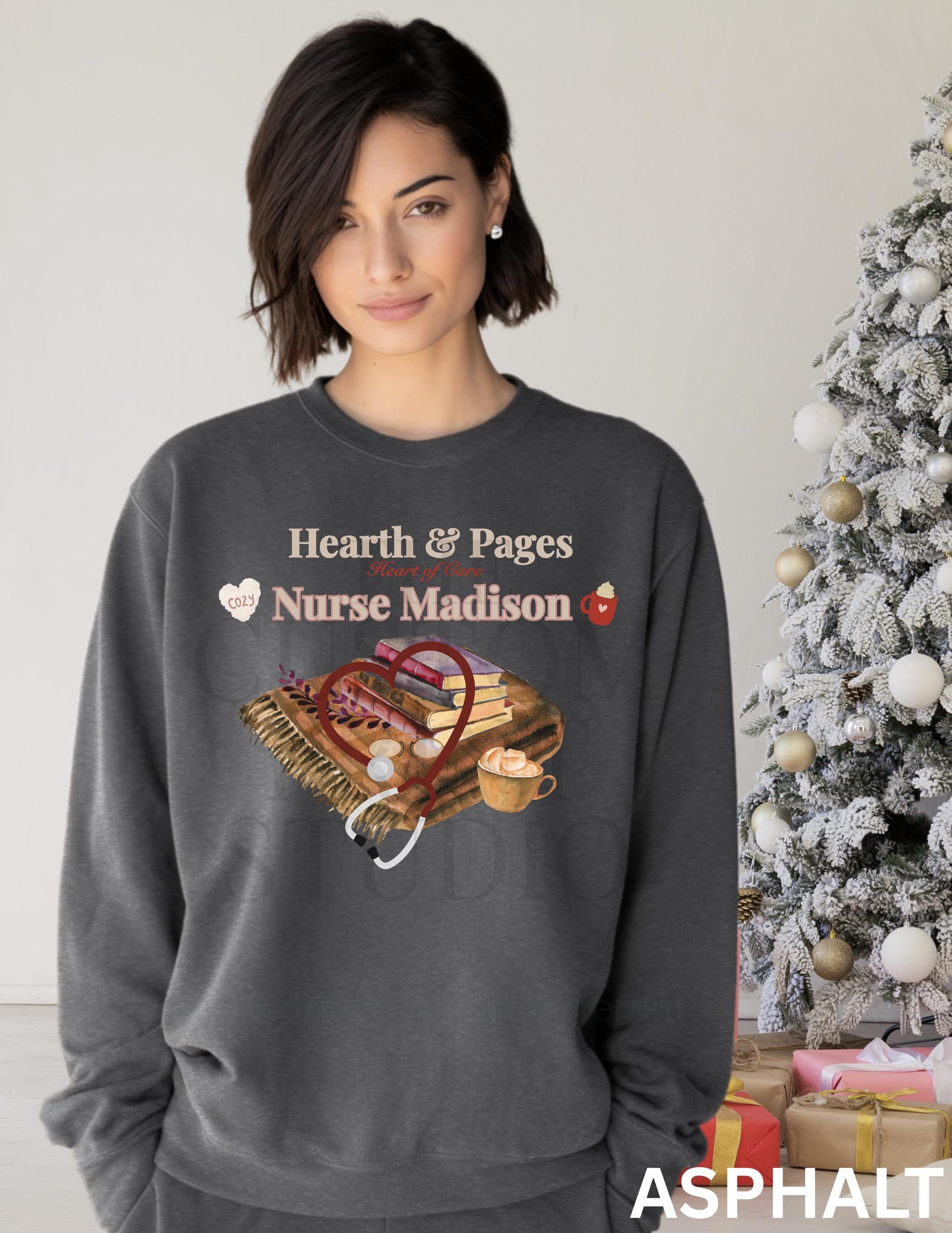 Personalized Nurse Christmas Sweatshirt: Cozy Holiday