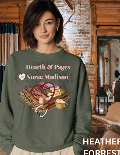 Personalized Nurse Christmas Sweatshirt: Cozy Holiday
