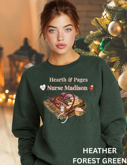 Personalized Nurse Christmas Sweatshirt: Cozy Holiday