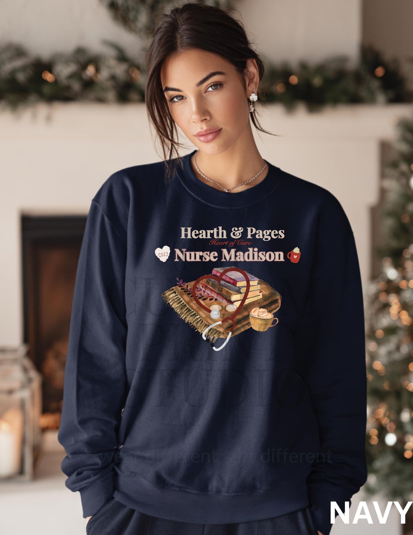 Personalized Nurse Christmas Sweatshirt: Cozy Holiday