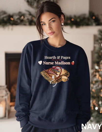 Personalized Nurse Christmas Sweatshirt: Cozy Holiday