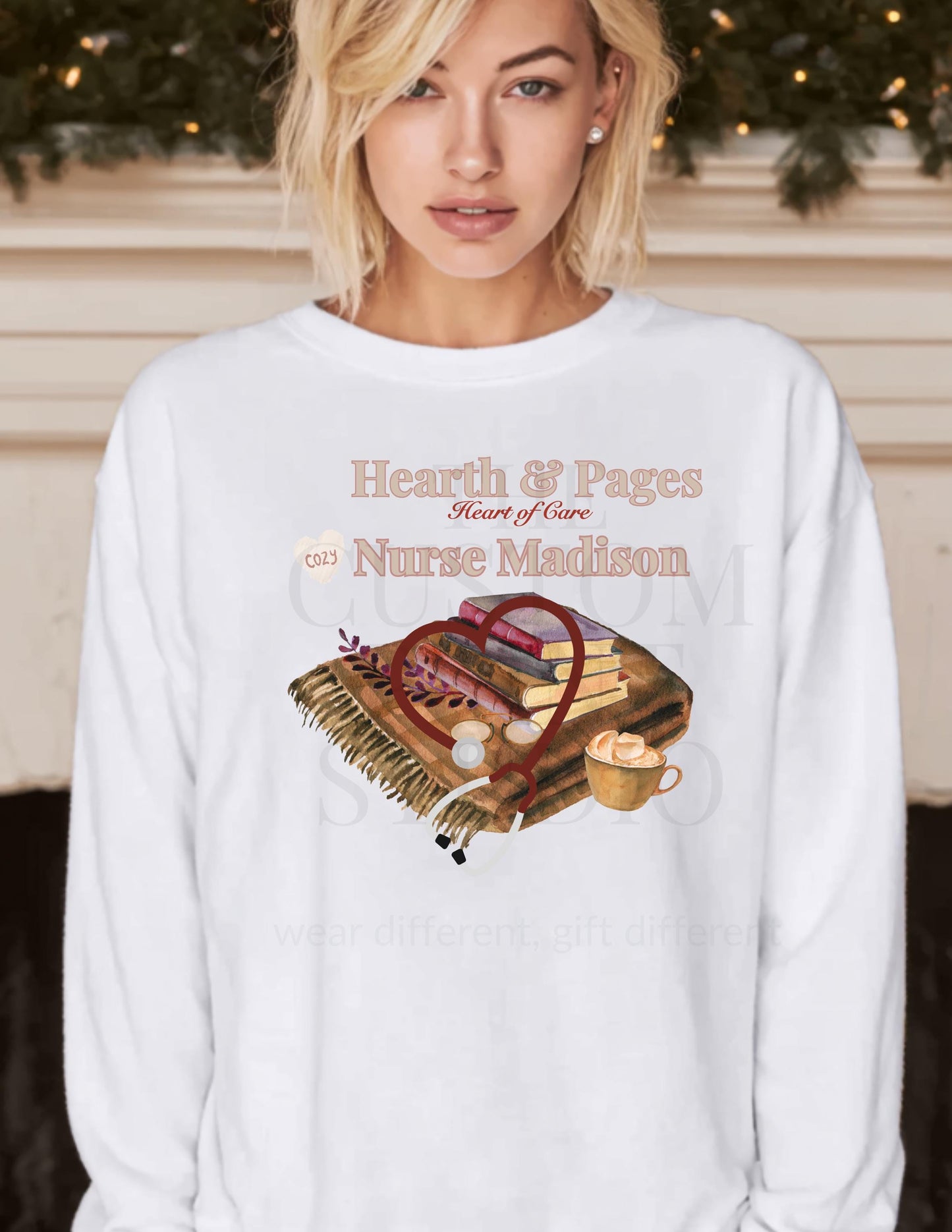Personalized Nurse Christmas Sweatshirt: Cozy Holiday
