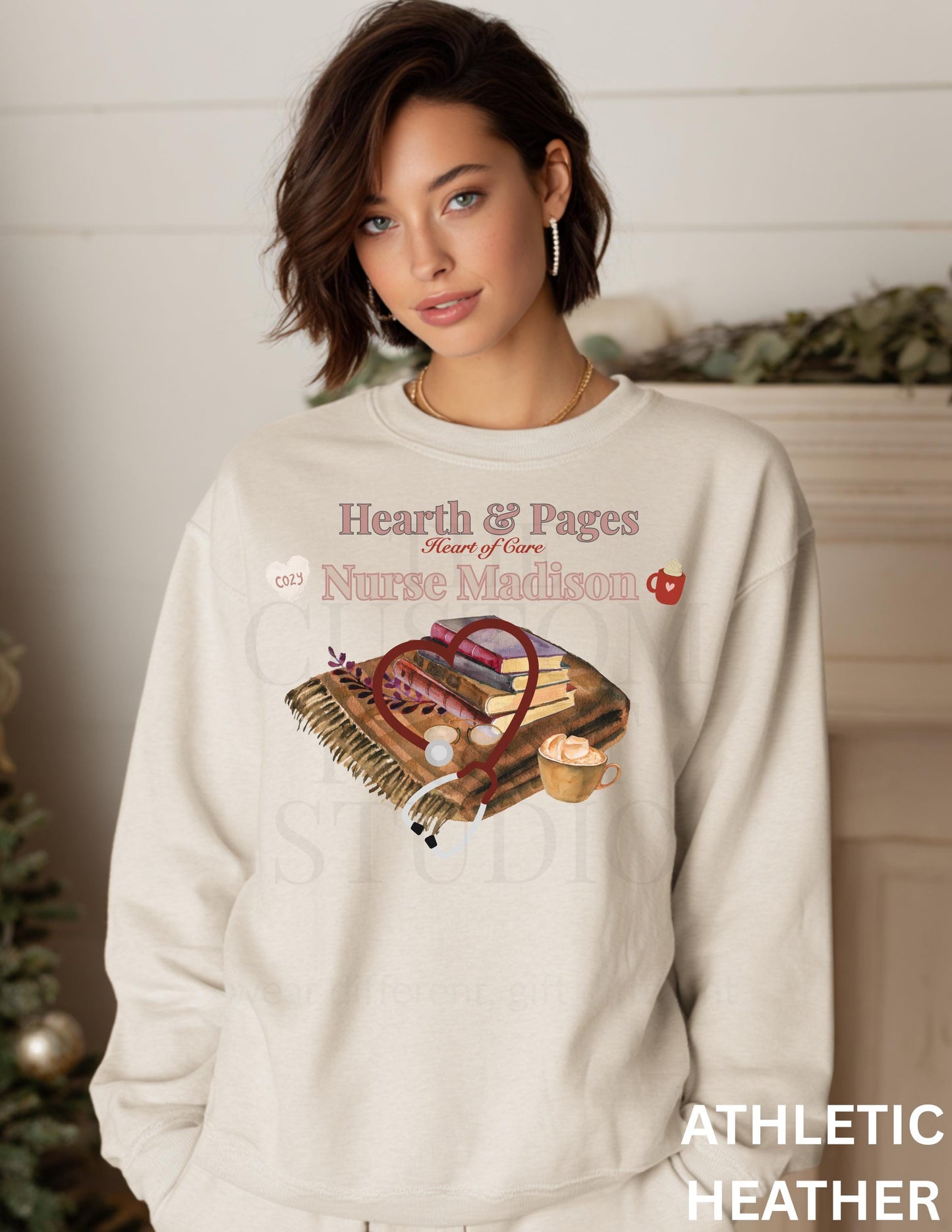Personalized Nurse Christmas Sweatshirt: Cozy Holiday