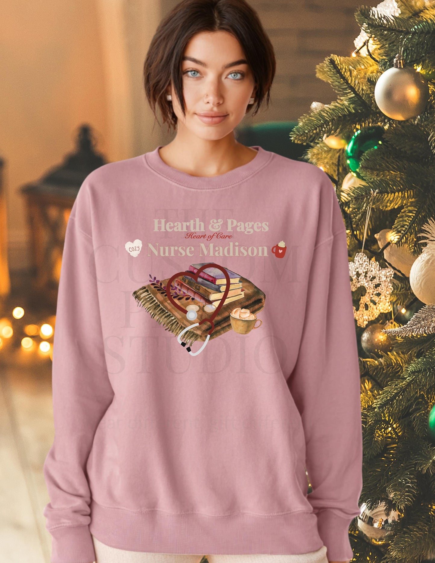 Personalized Nurse Christmas Sweatshirt: Cozy Holiday