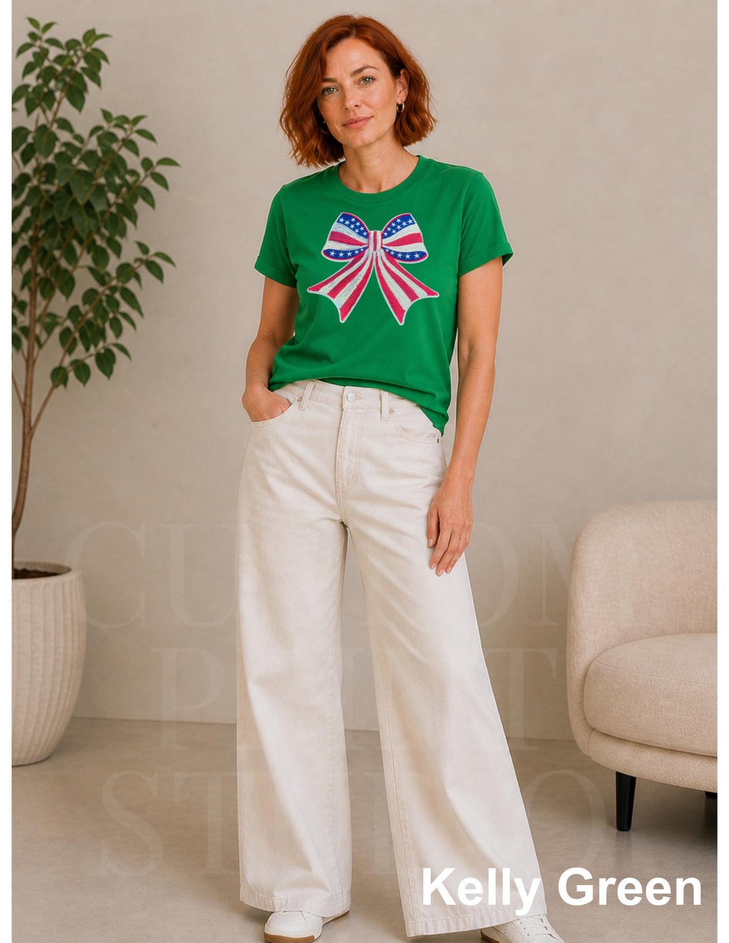 America 250 Celebration, USA Sequin Bow Shirt, Embroidered American Flag Coquette Tee, Patriotic 4th of July Shirt, Summer Tee