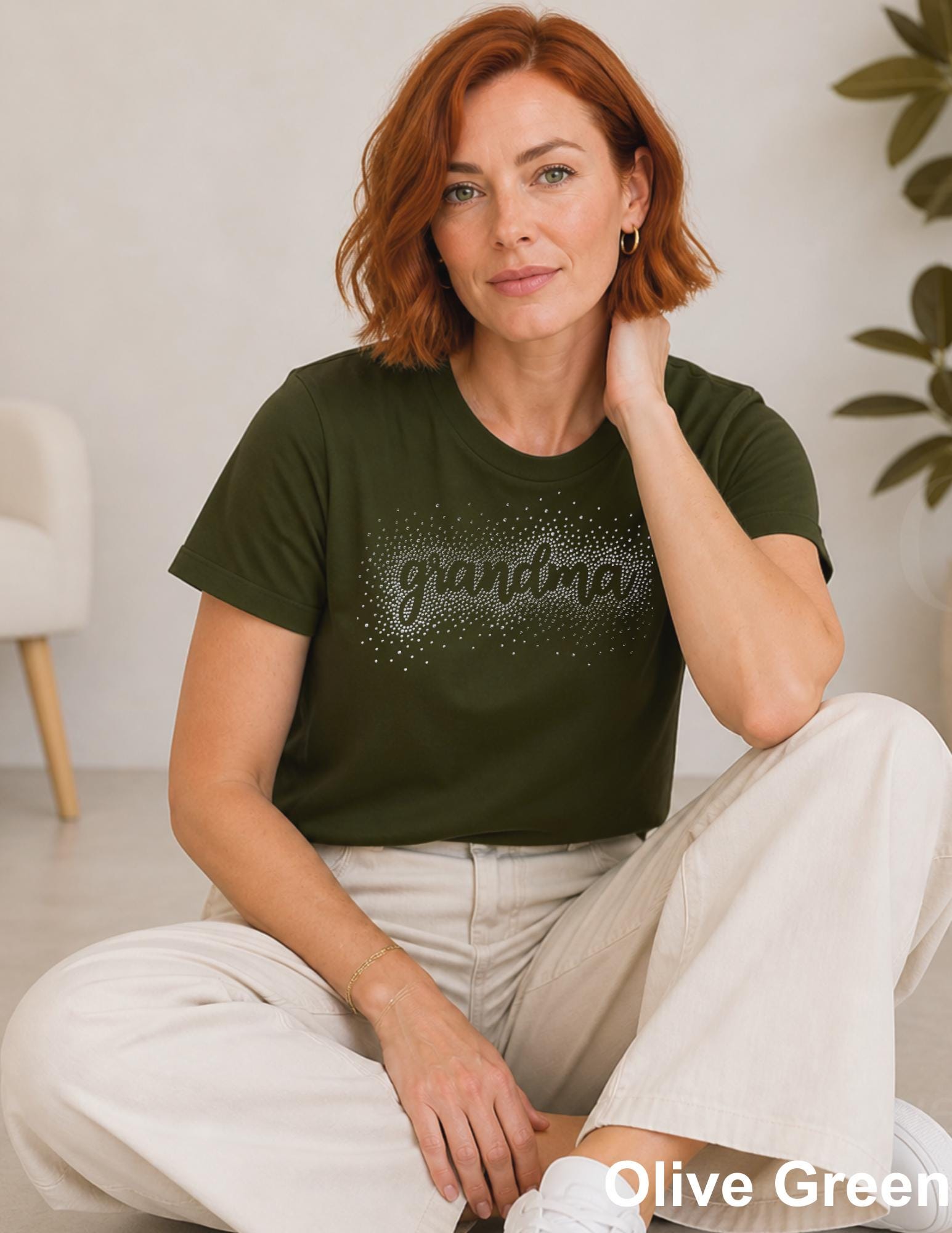 Grandma Bling Rhinestone Shirt, Sparkle Grandma Tee, Nana Gift Shirt, Mimi Shirt, Gigi Tee, Crystal Rhinestone Top