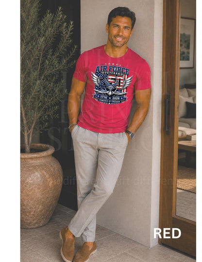 Air Force Veteran Shirt | America 250 | USA 250th Anniversary Tee | Patriotic USAF Military Gift | 1776-2026 Freedom Shirt | Concert Tee
