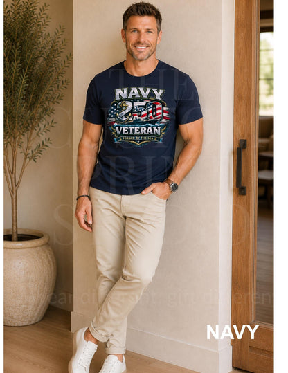 Navy Veteran Shirt | America 250 | USA 250th Anniversary Tee | Patriotic Military Gift | US Navy Veteran | 1775-2026 |Country Concert Tee