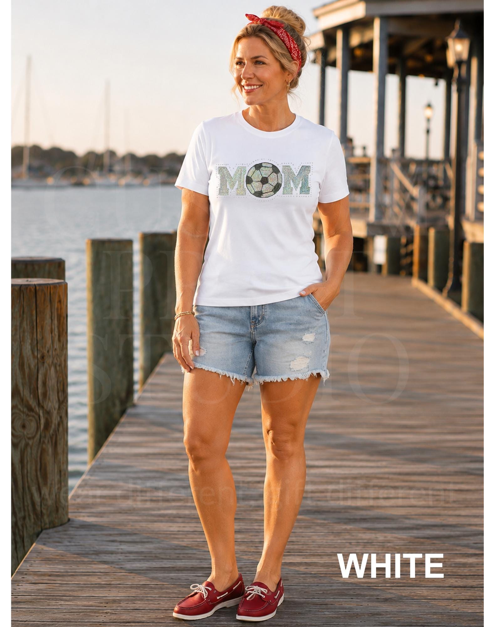 Soccer Mom Sequin Shirt | Sparkly Soccer Mom Shirt | Embroidered Soccer Ball with Rhinestones | Game Day Sports Mom Gift