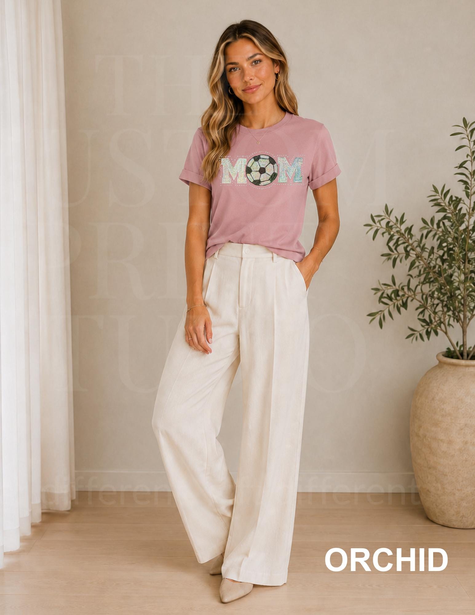 Soccer Mom Sequin Shirt | Sparkly Soccer Mom Shirt | Embroidered Soccer Ball with Rhinestones | Game Day Sports Mom Gift