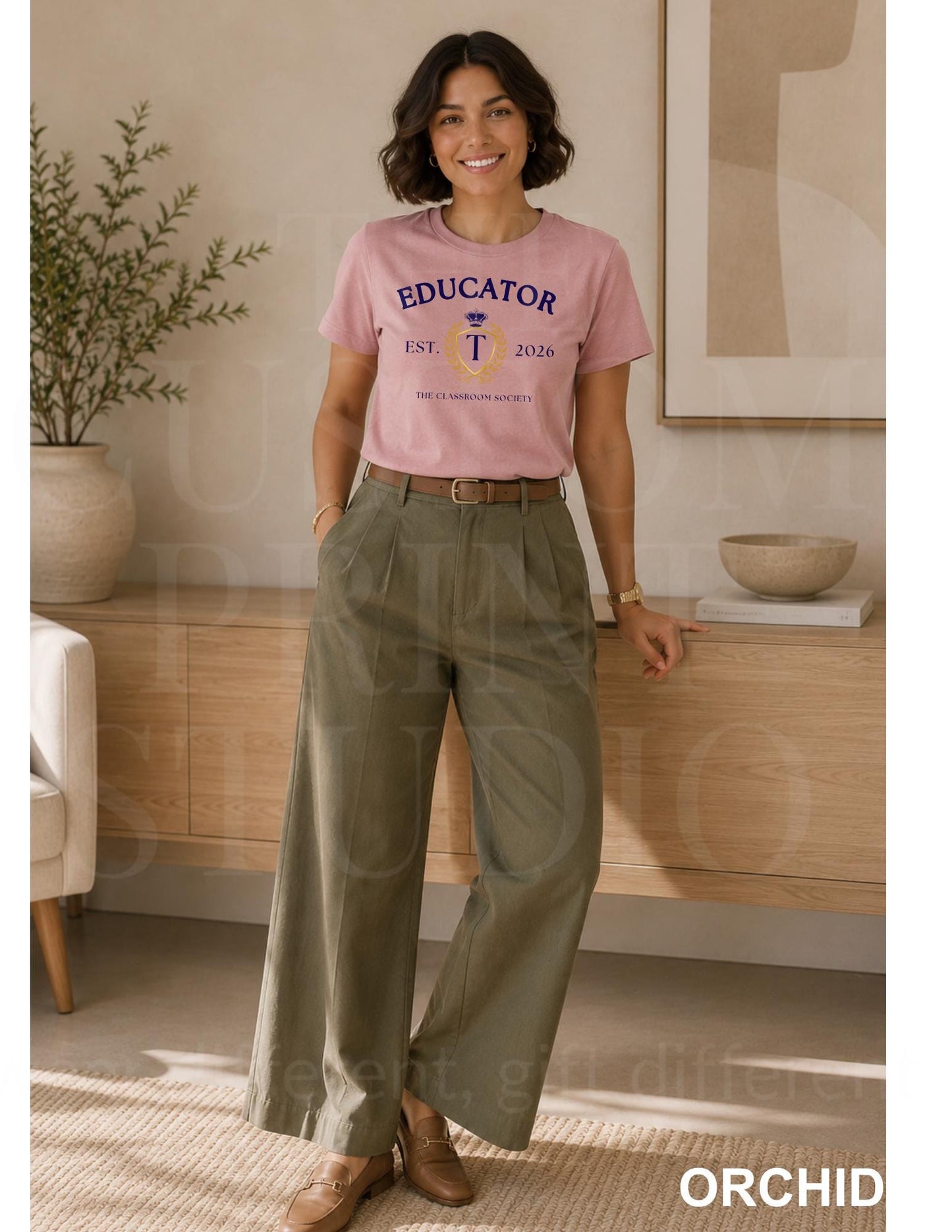 Educator Shirt |Preppy Teacher Shirt |Old Money Teacher Tee |Collegiate Teacher Graphic Aesthetics |Personalized Back to School Teacher Gift