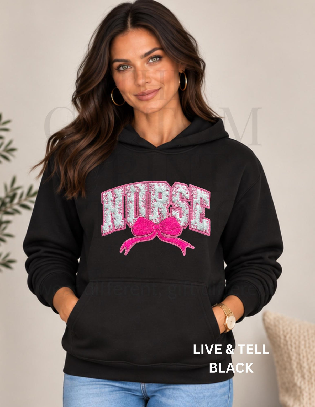 Nurse Hoodie, Embroidered RN Hoodie, Nurse Gift for Women, Nursing Graduation Gift, Nurses Week Gift