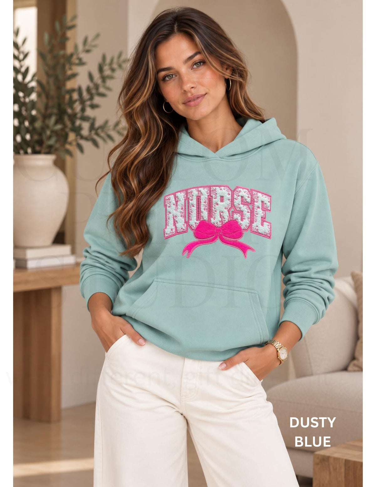 Nurse Hoodie, Embroidered RN Hoodie, Nurse Gift for Women, Nursing Graduation Gift, Nurses Week Gift