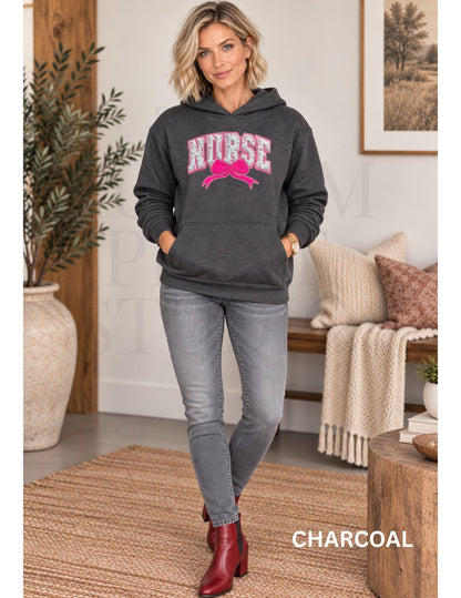 Nurse Hoodie, Embroidered RN Hoodie, Nurse Gift for Women, Nursing Graduation Gift, Nurses Week Gift