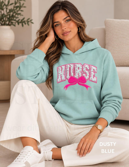 Nurse Hoodie, Embroidered RN Hoodie, Nurse Gift for Women, Nursing Graduation Gift, Nurses Week Gift